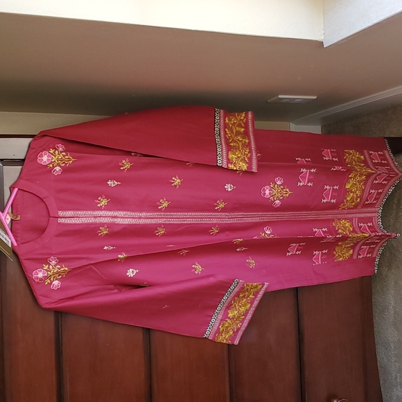 Pakistani embroidered 2 piece kameez dupatta FINAL PRICE - Picture 2 of 8